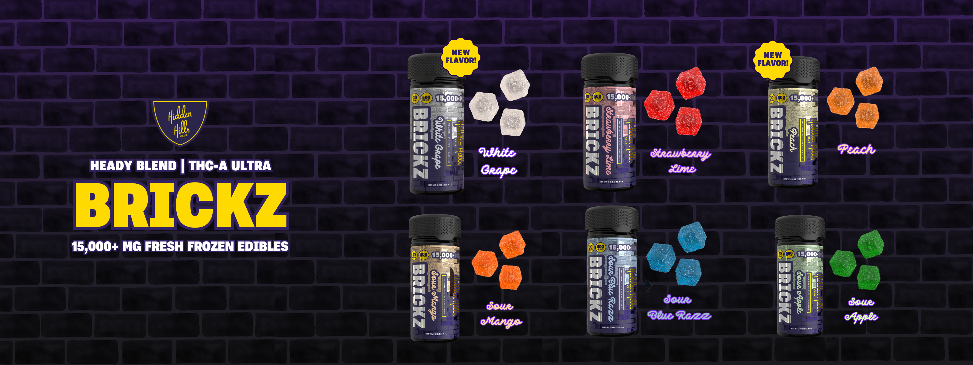 Brickz 500mg THC Gummies