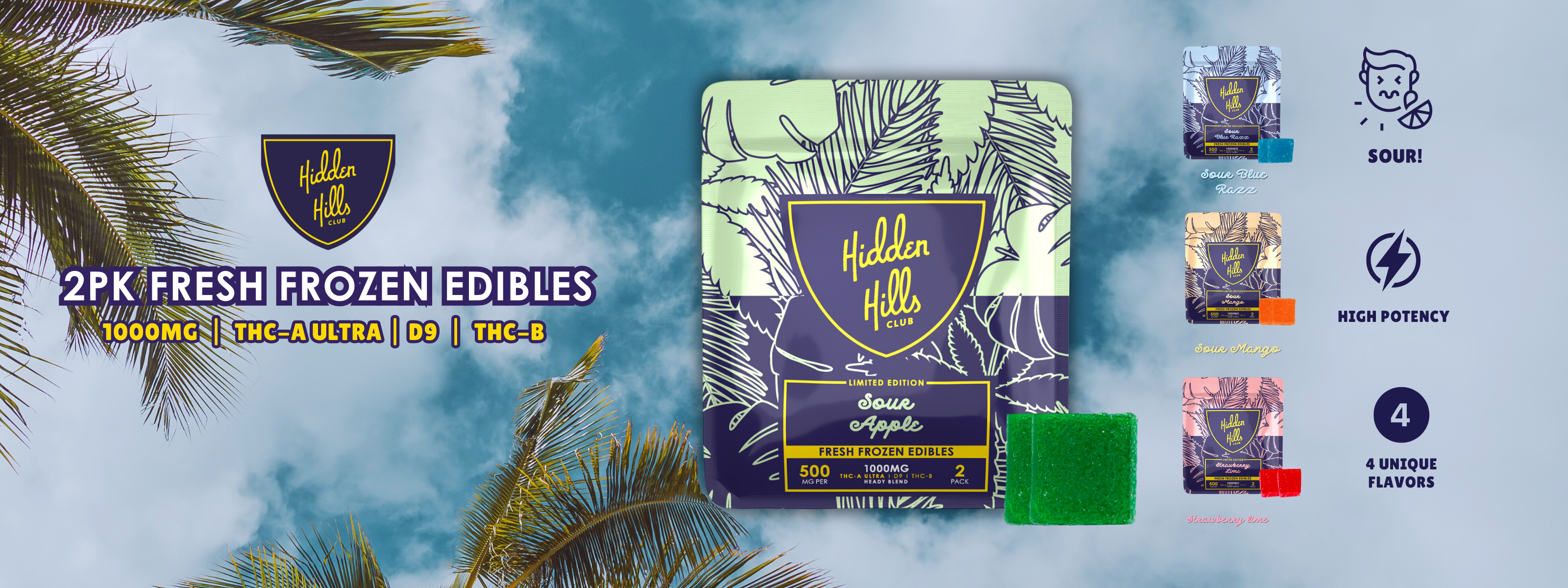 High-Potency THC-A  Ultra, D9, THC-B Gummies | Hybrid Strain